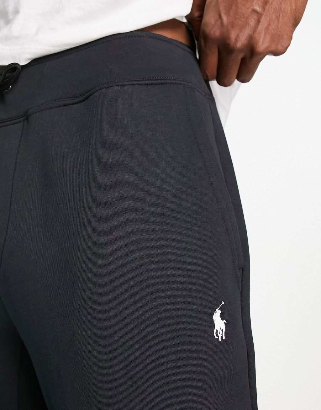 Черные джоггеры с логотипом игрока Polo Ralph Lauren — фото 3