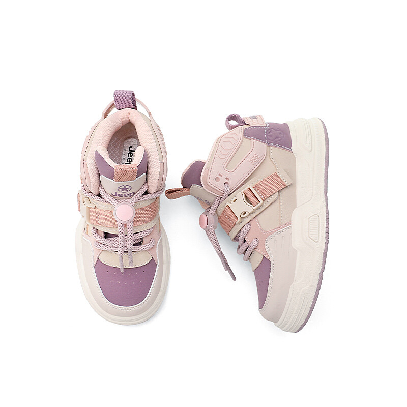 Детские кроссовки для скейтбординга Kids High-top Vintage Black Jeep, цвет Taro Purple — фото 4