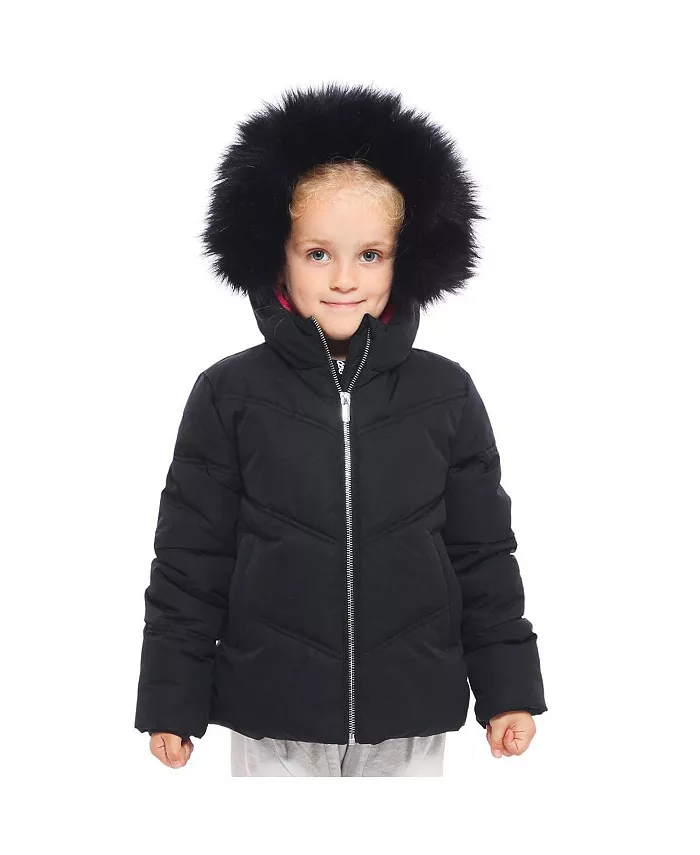 Детская утепленная пуховая куртка-пуховик Bubble Coat Rokka&Rolla, черный — фото 2