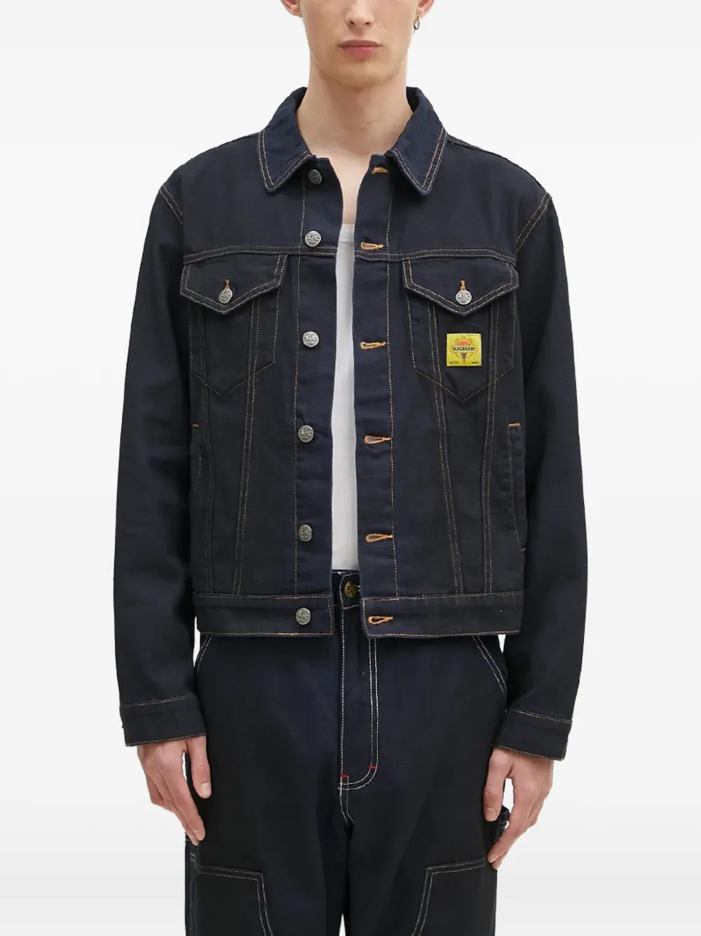 

Джинсовая куртка с контрастной строчкой ICECREAM, синий