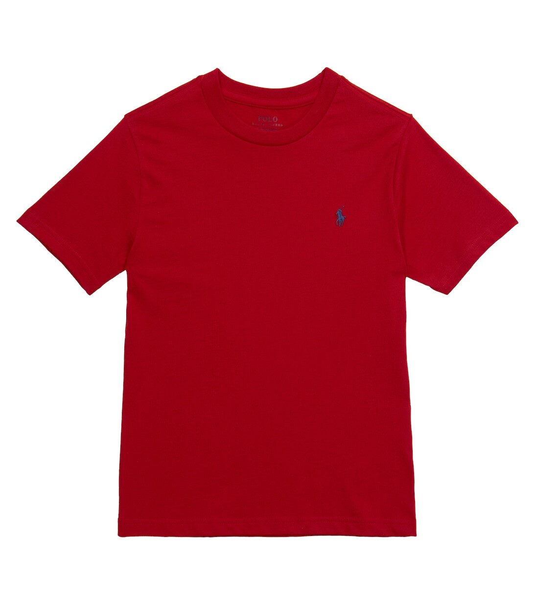 

Хлопковая футболка с вышивкой Polo Ralph Lauren, красный