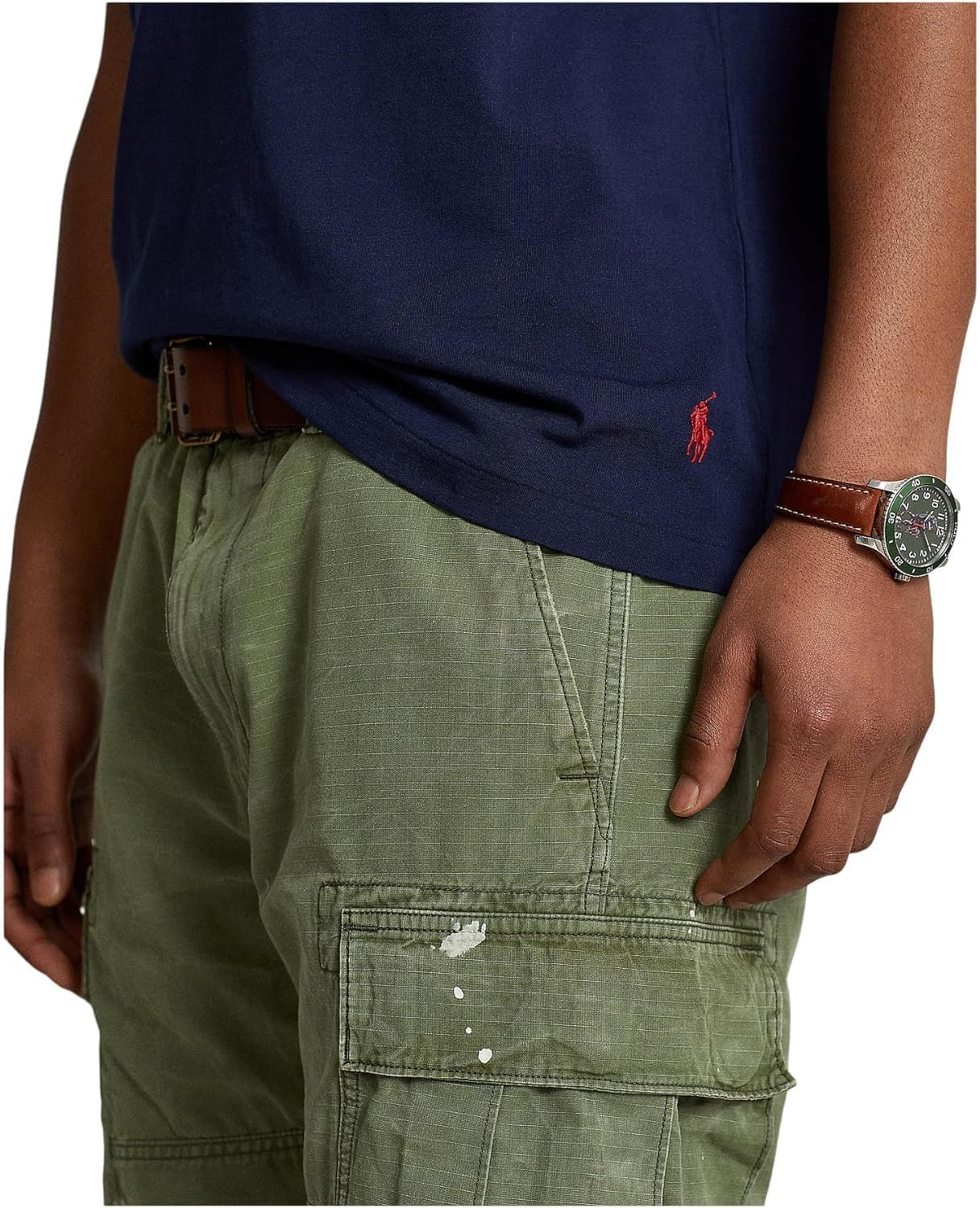 POLO RALPH LAUREN Футболка Classic Fit American Flag Newport Navy — фото 3