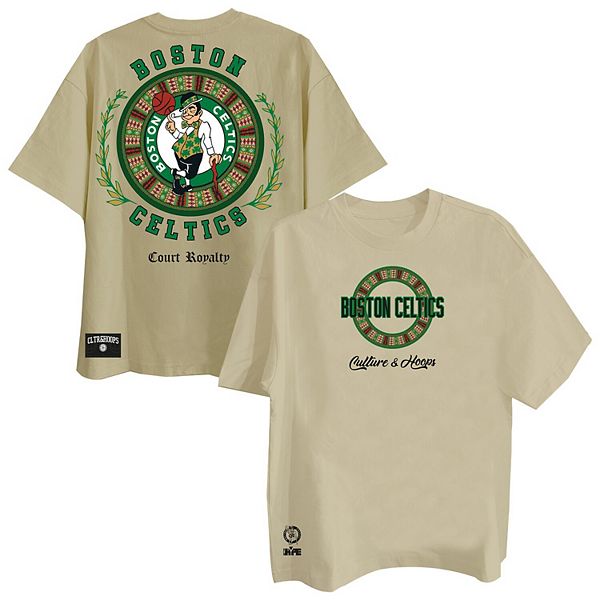 

Мужская футболка khaki boston celtics worldwide collection premium Two Hype