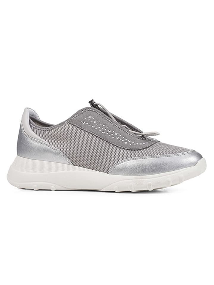 

Кроссовки на шнуровке Geox, цвет silber/grau