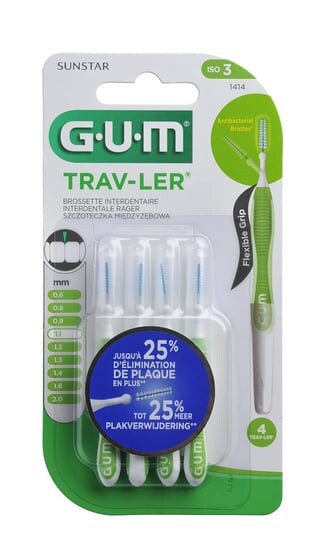 

Трав-Лер, Межзубная щетка, 1,1 мм, 4 шт. Sunstar Gum