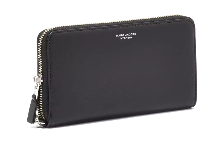Кошелёк из козьей кожи женский чёрный MARC JACOBS — фото 3