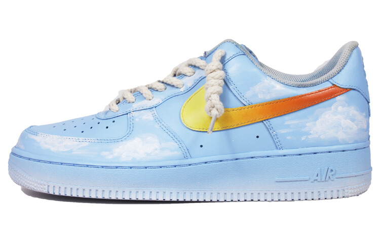 

Кроссовки Nike Air Force 1 Skateboarding Shoes Women's Low-top Blue, голубой, Синий, Кроссовки Nike Air Force 1 Skateboarding Shoes Women's Low-top Blue, голубой