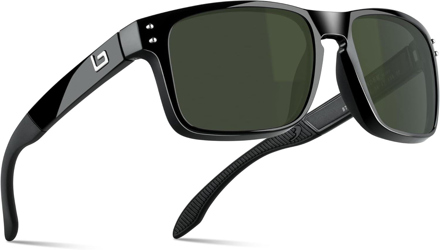 

Классические солнцезащитные очки Bnus итальянского производства с линзами Corning из настоящего стекла и возможностью поляризации B.N.U.S, Black / G-15 Lens Non-polarized