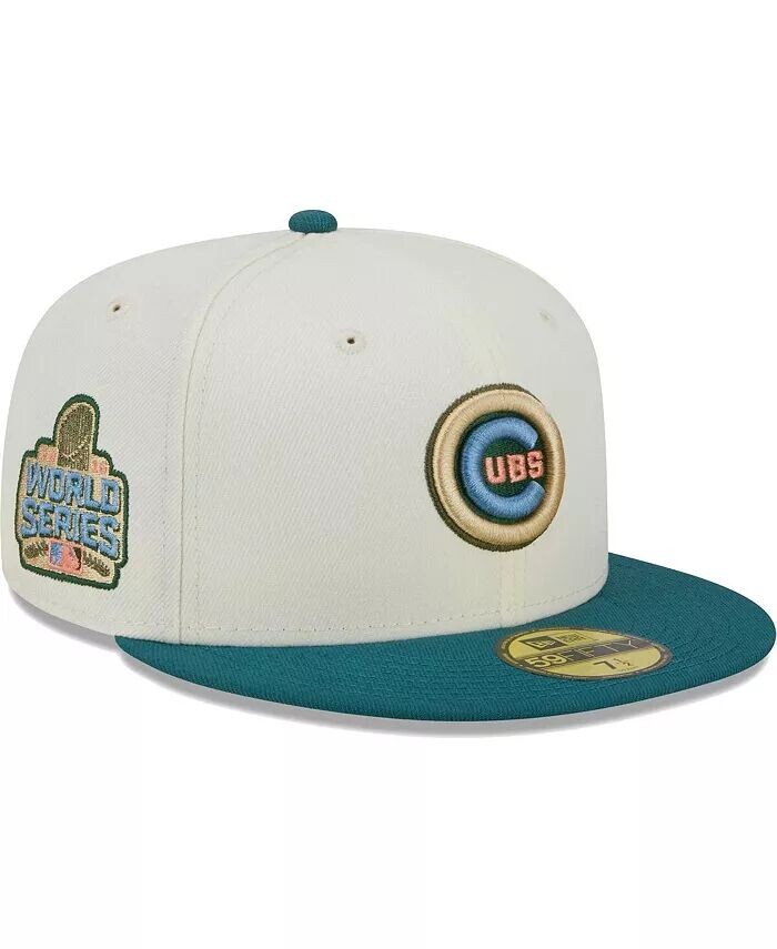 

Мужская кремовая кепка Chicago Cubs Chrome Evergreen 59FIFTY New Era, слоновая кость/кремовый