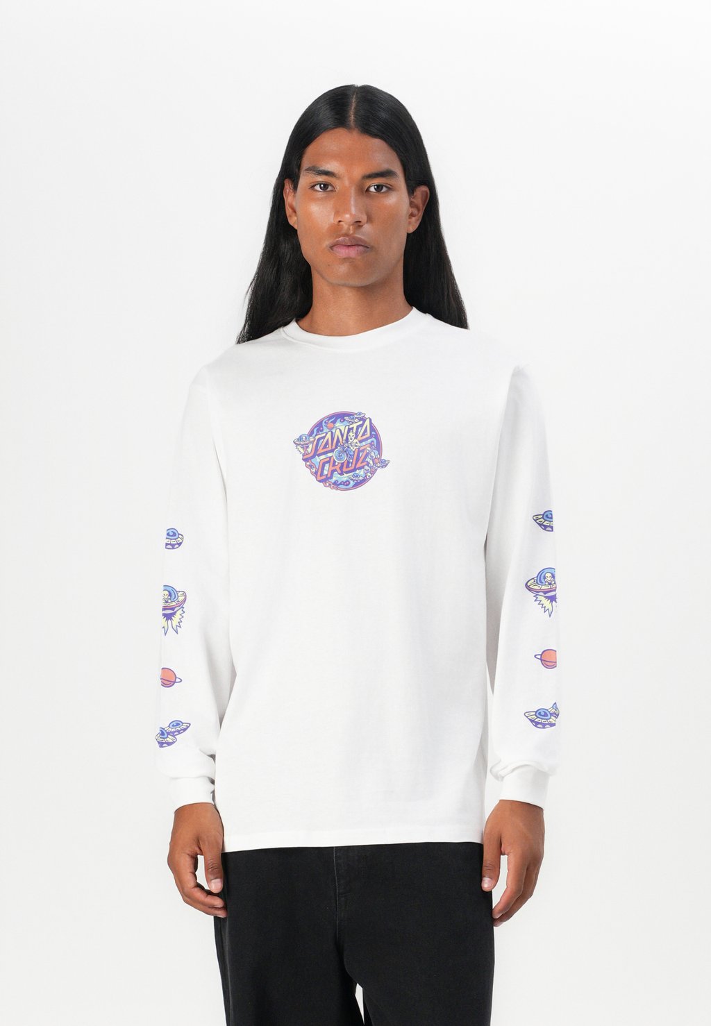

Лонгслив WINKOWSKI DOPE PLANET UNISEX Santa Cruz, белый