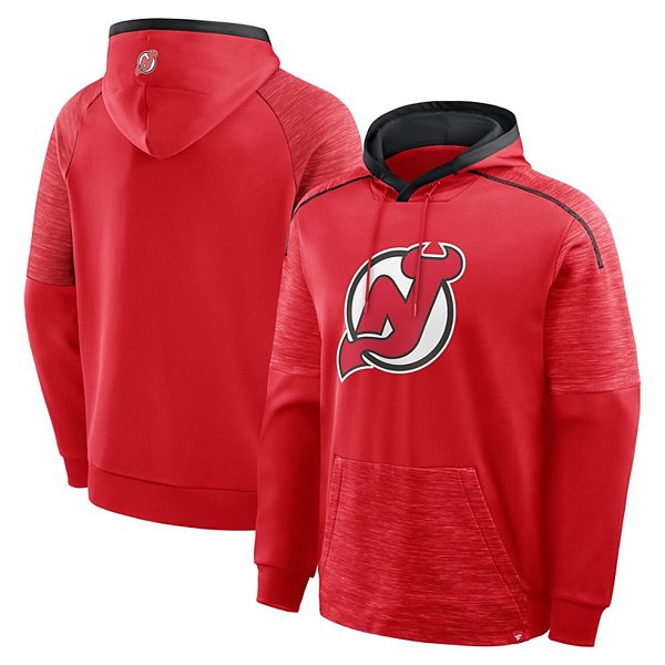 

Мужской красный свитшот с капюшоном New Jersey Devils Goaltender Defender Fanatics