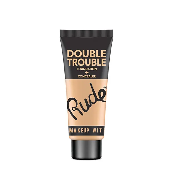 

База под макияж и консилер Double Trouble Foundation Rude, цвет fair