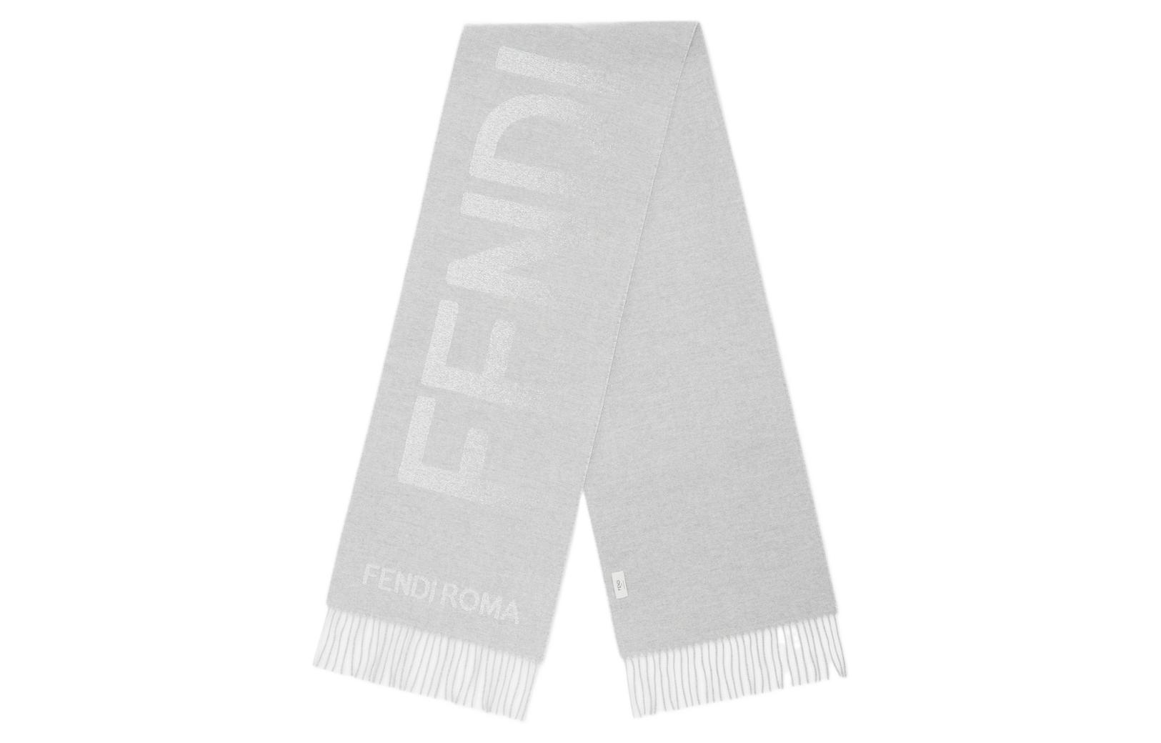 

FENDI Вязаный шарф женский серый, Gray-Box/Dust Bag Random Shipment
