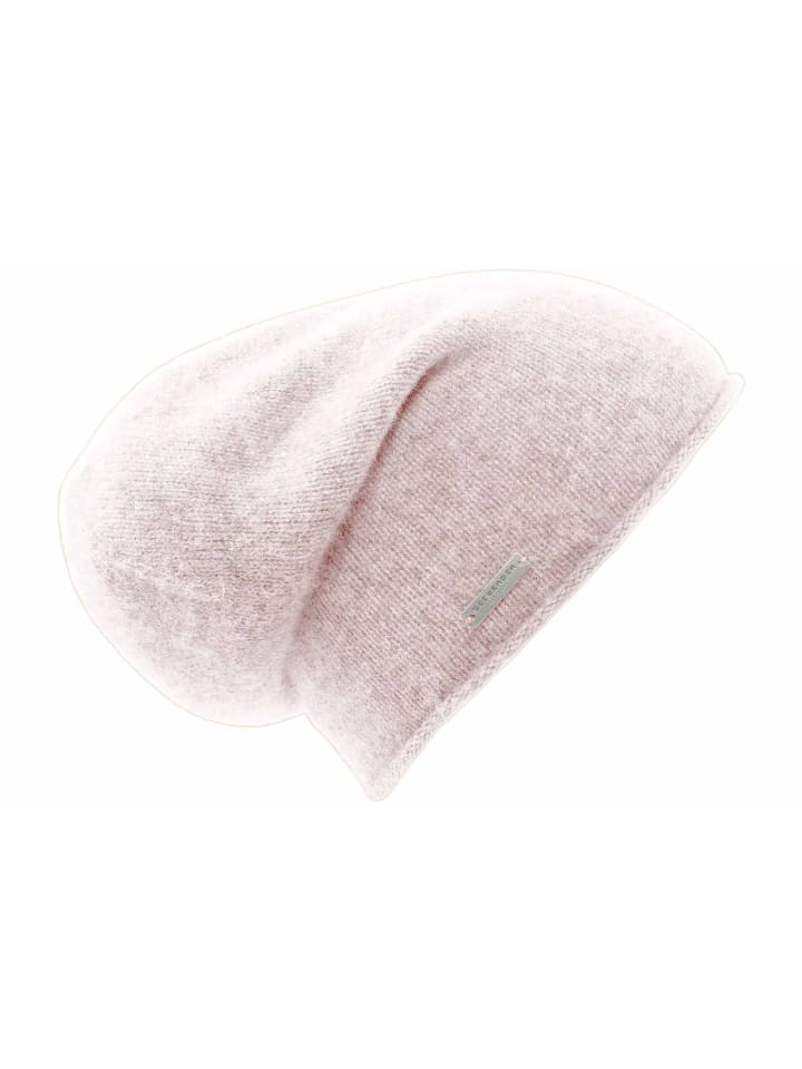 

вязаная шапка бежевого цвета Seeberger