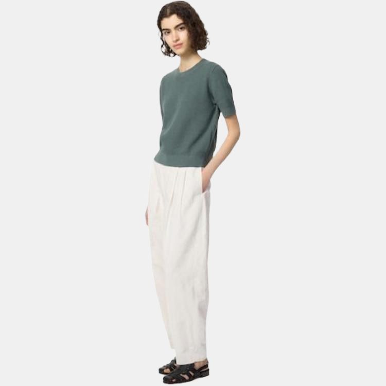 UNIQLO Футболка Comptoir Des Cotonniers Collaboration женская зеленая — фото 3