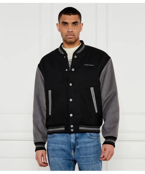 

Бомбер Regular fit Guess Jeans, черный