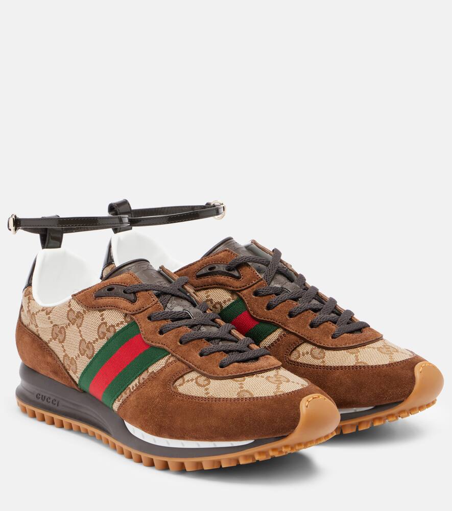 Кроссовки с отделкой из замши Re-Motion Gucci, Madeira/T.O.GG/Upc/Upc/N
