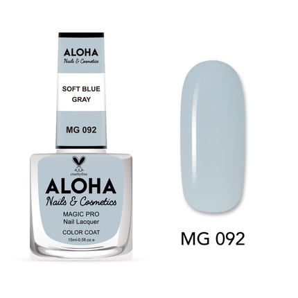 

Лак для ногтей Magic Pro 15 мл - Mg 092 / Мягкий сине-серый Aloha Nails & Cosmetics