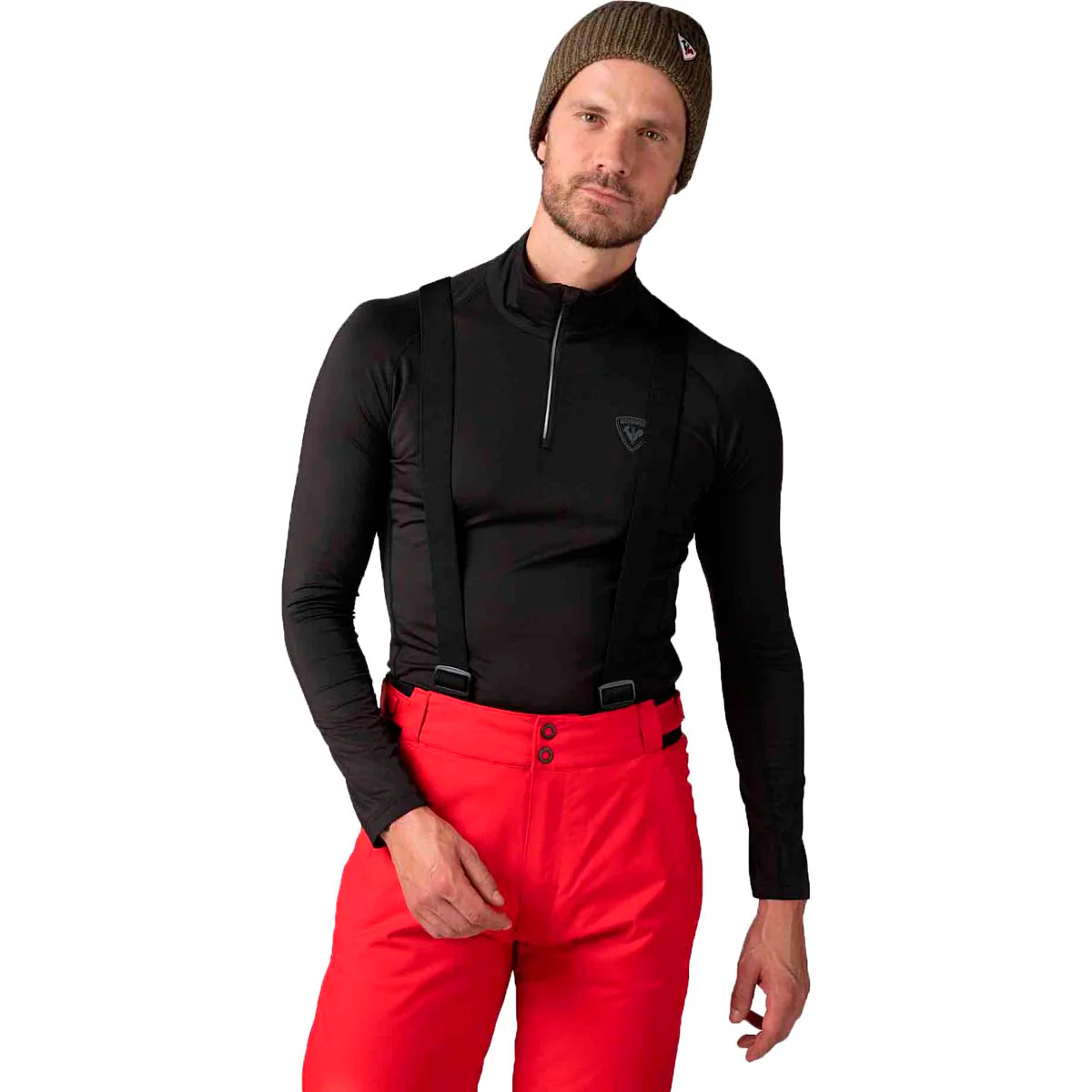 

Мужской флис Classique с молнией 1/2 Rossignol, чёрный