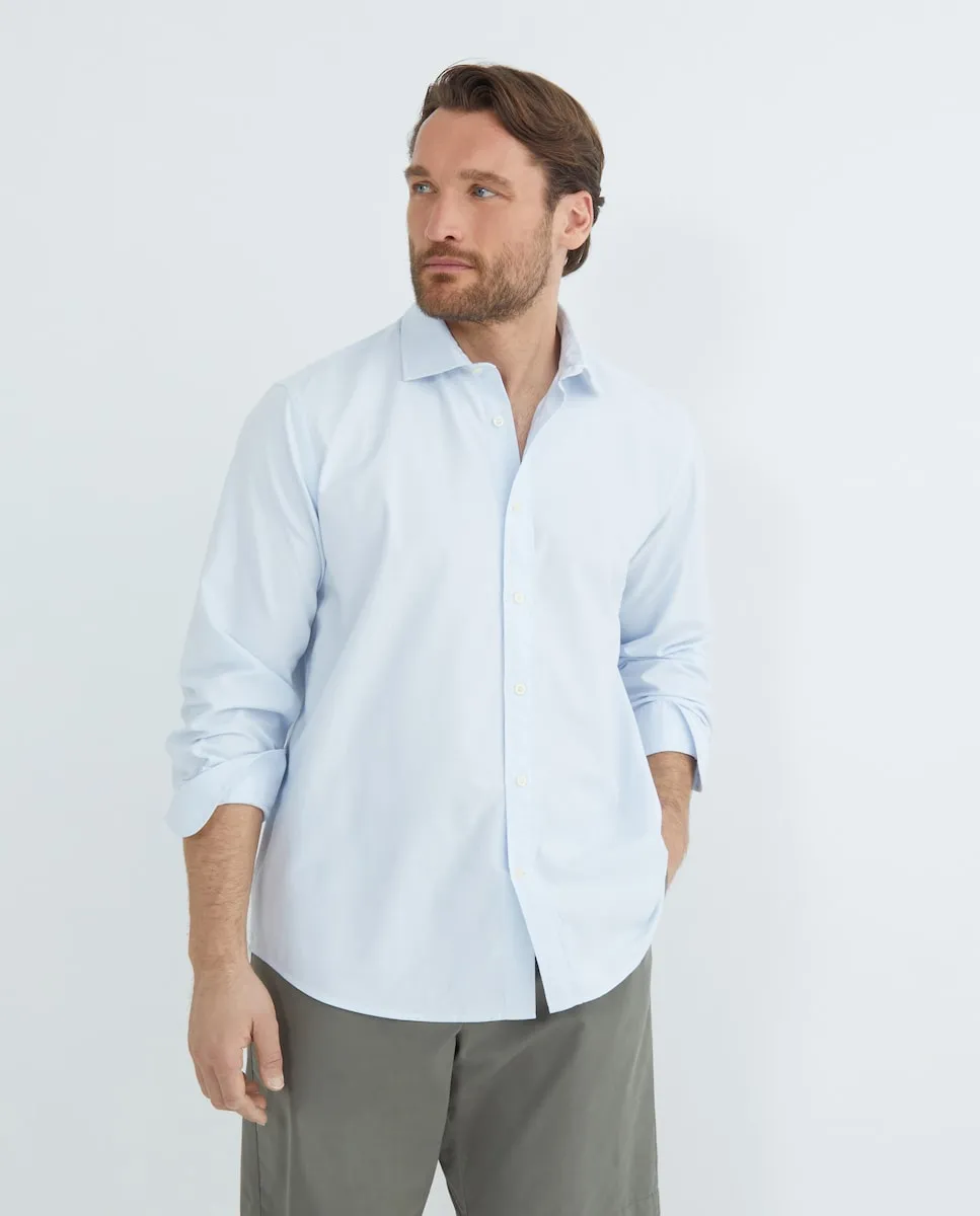 

Мужская спортивная рубашка больших размеров Emidio Tucci, светло-голубой