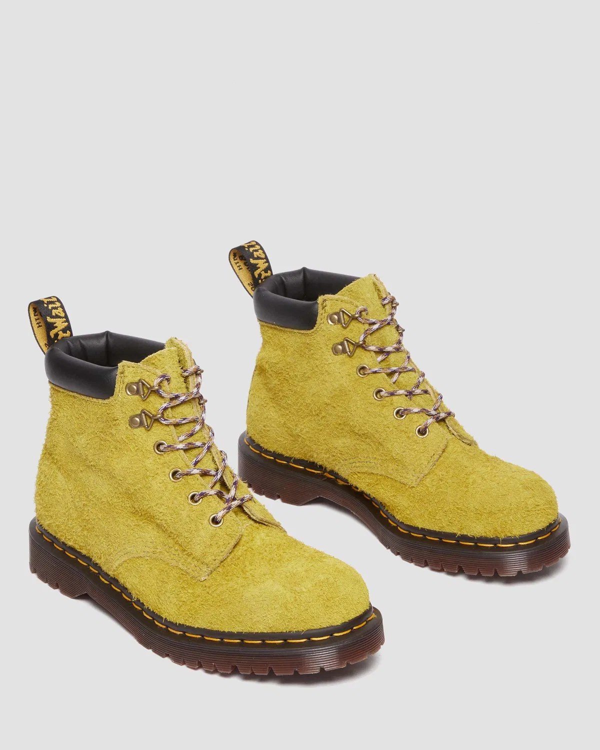 Мужские жёлтые замшевые ботинки-воркеры Dr. Martens 939 — фото 4