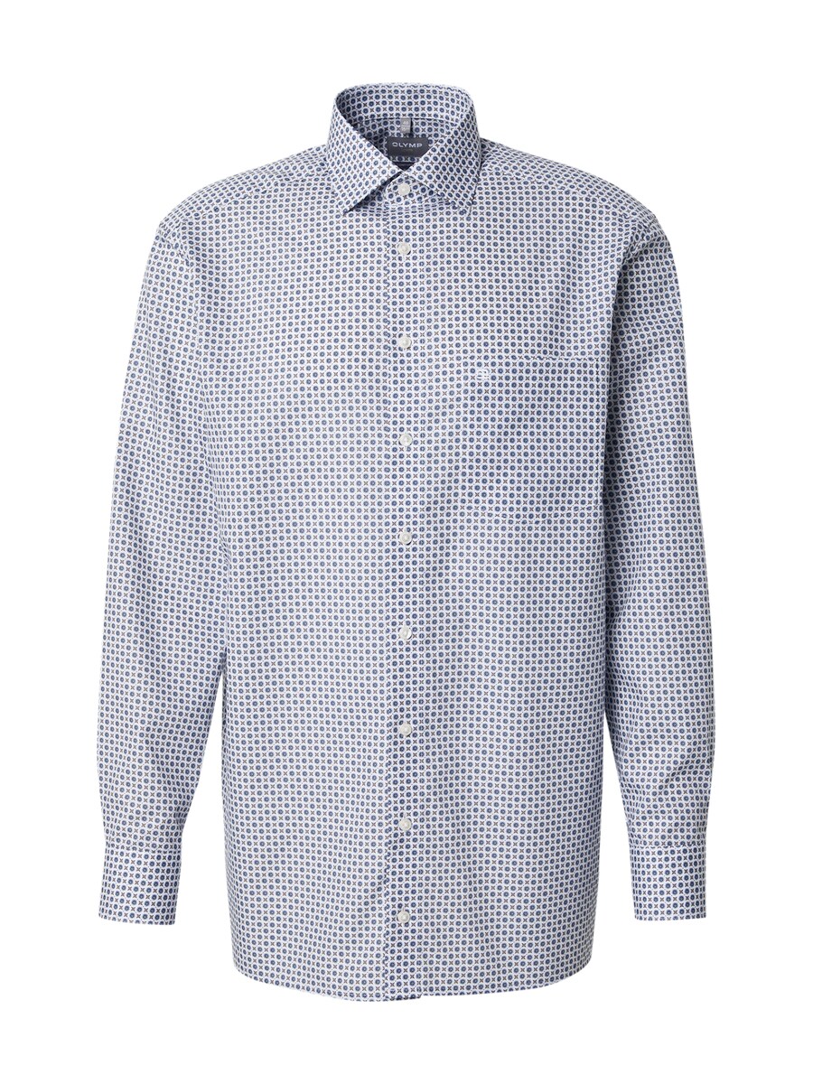 

Рубашка на пуговицах классического кроя OLYMP, темно-синий