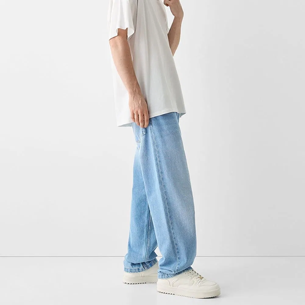 Джинсы свободные Y2K Skater Denim, синие — фото 3
