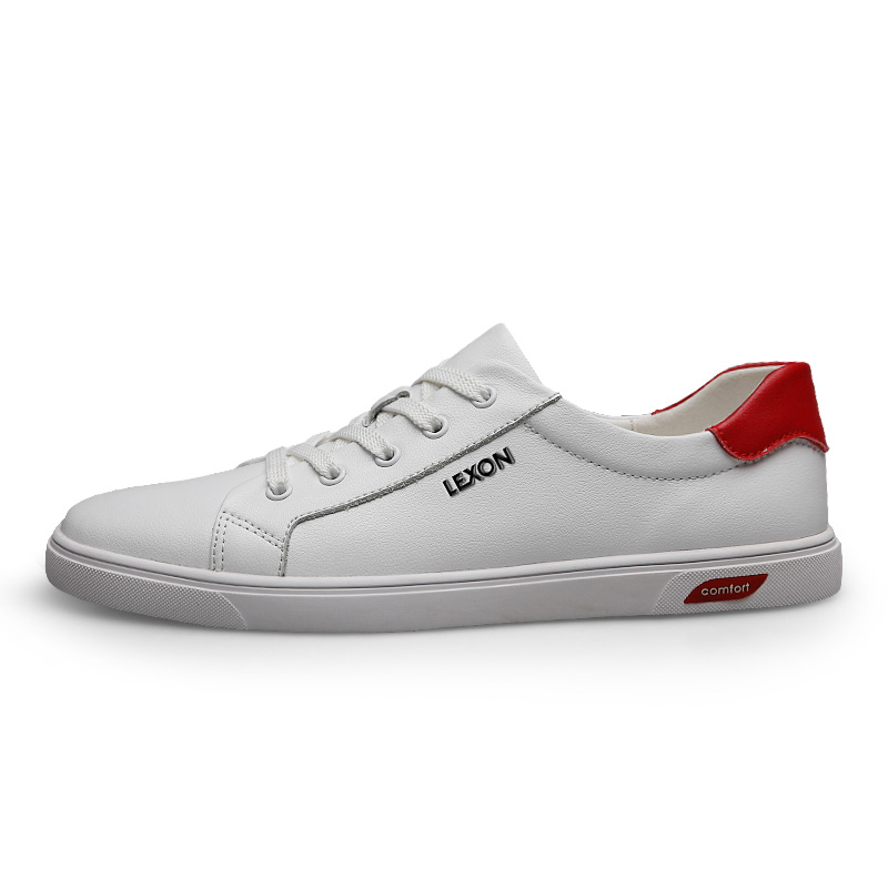 

LEXON Мужские низкие скейтерские кеды белые, цвет White