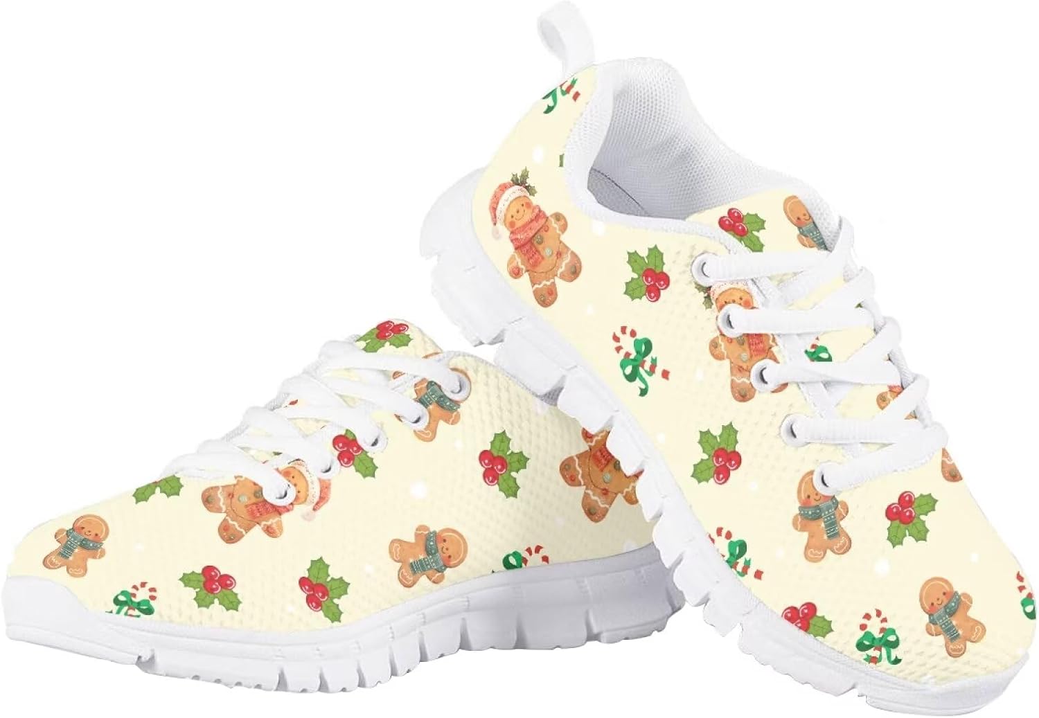 

Детские кроссовки для бега и прогулок, мультяшные, для мальчиков и девочек, теннисные кроссовки, спортивные, легкие, дышащие, из сетчатого материала, для малышей размер 11-13 / для больших детей размер 1-5 Quxjehoe, Gingerbread Man