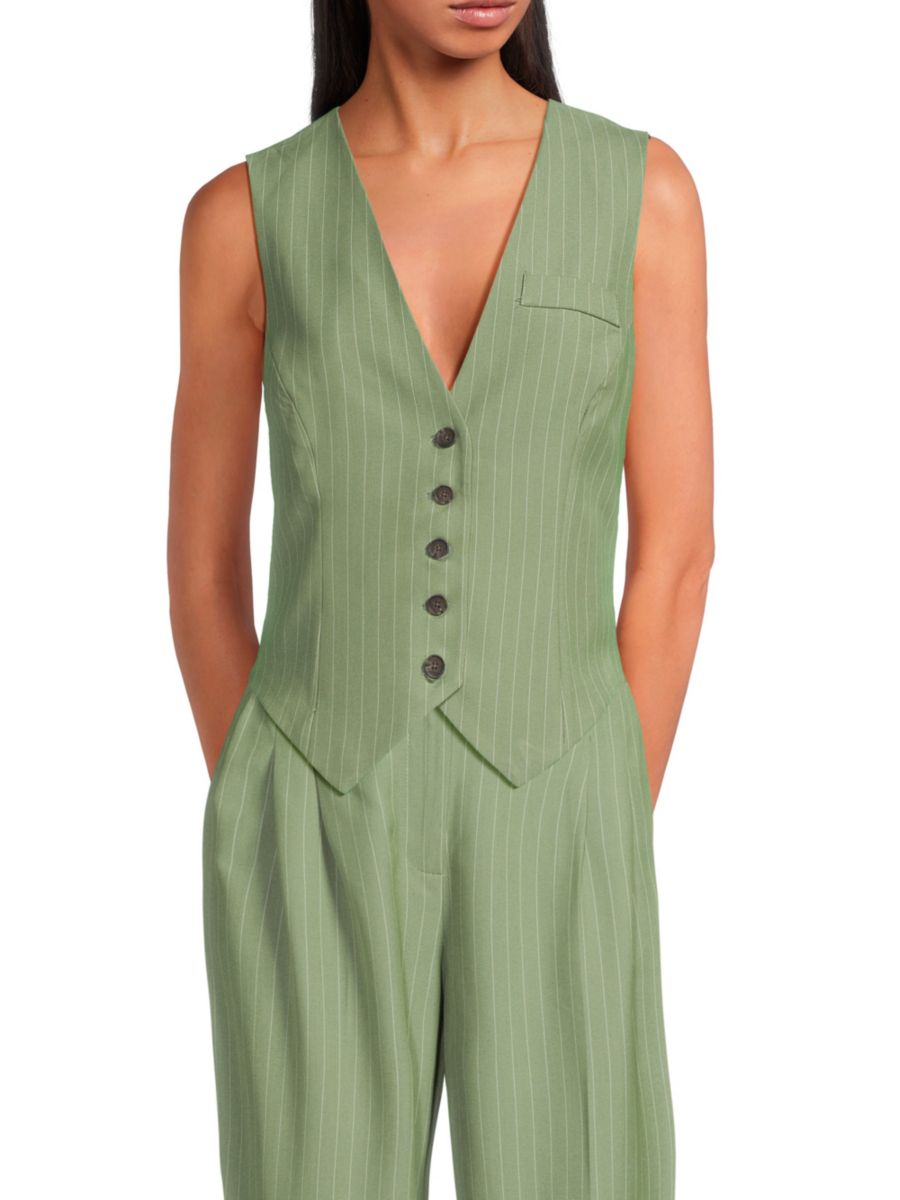 

Жилет в тонкую полоску Vero Moda, цвет Hedge Green, Зеленый, Жилет в тонкую полоску Vero Moda, цвет Hedge Green