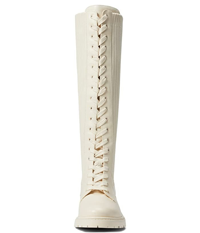 Sam Edelman Lila H8591L1100 Женские мюли цвета слоновой кости на квадратном каблуке высокие сапоги до колена — фото 2