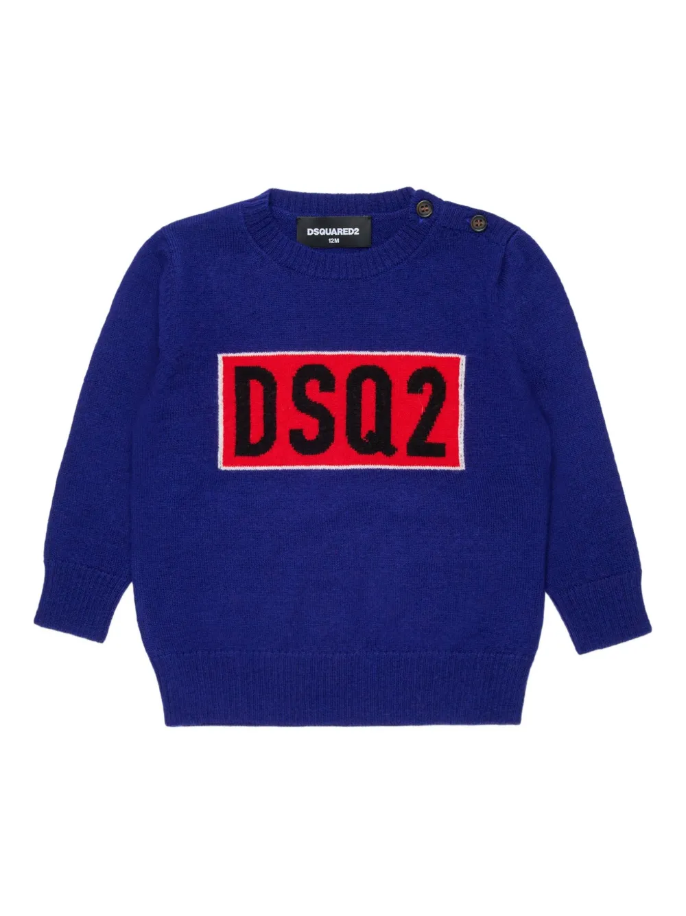 

Шерстяной свитер DSQUARED2 KIDS, синий