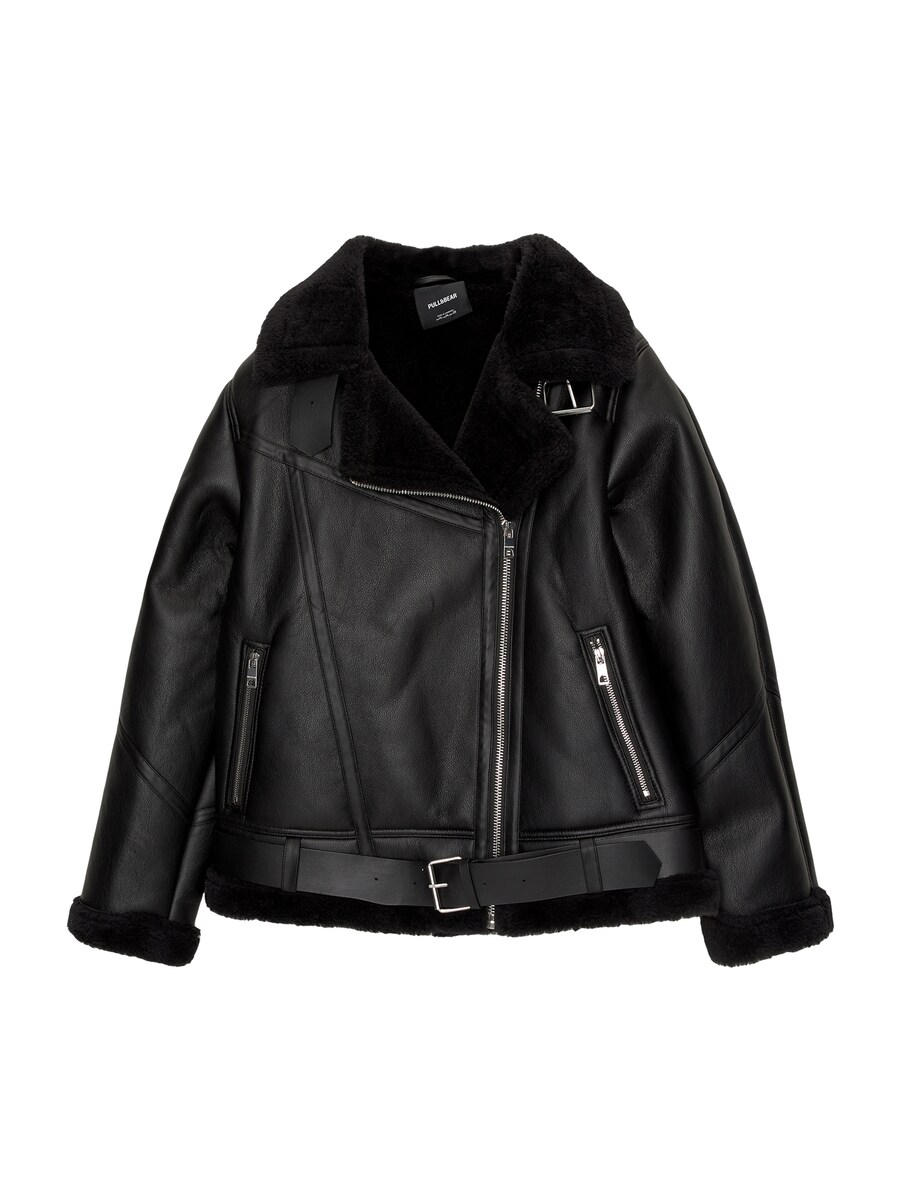 

Куртка межсезонная Pull&Bear, черный