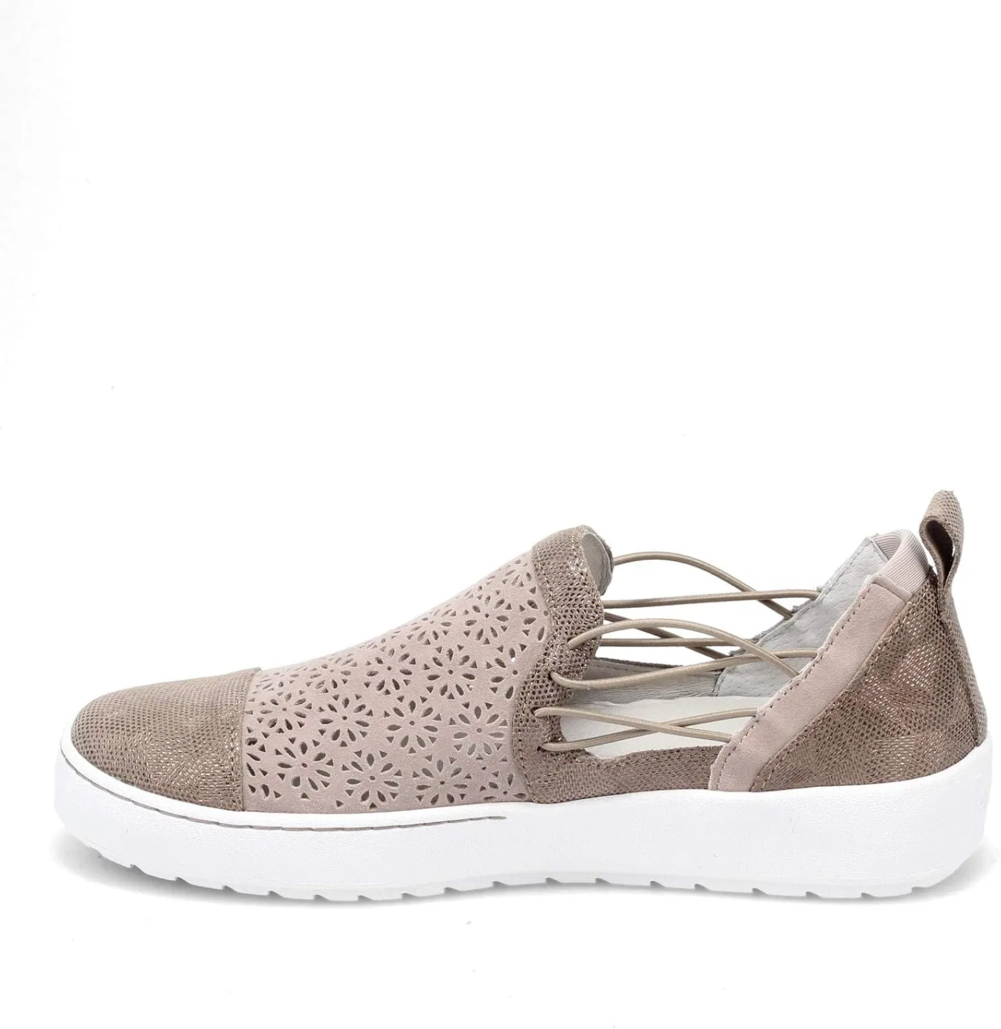 Кроссовки Jambu Originals Erin из перфорированной замши, модель 690-951, Taupe — фото 4