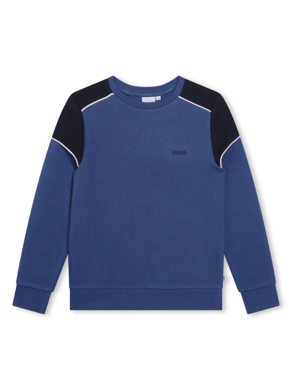 

BOSS Kidswear футболка с логотипом и вставками, синий