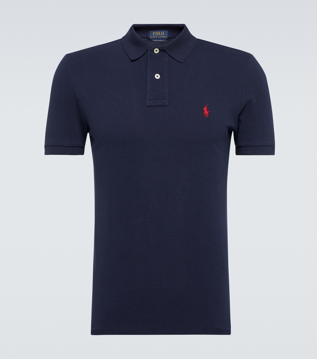 

Хлопковая пике-поло с логотипом Polo Ralph Lauren, Newport Navy/C3870