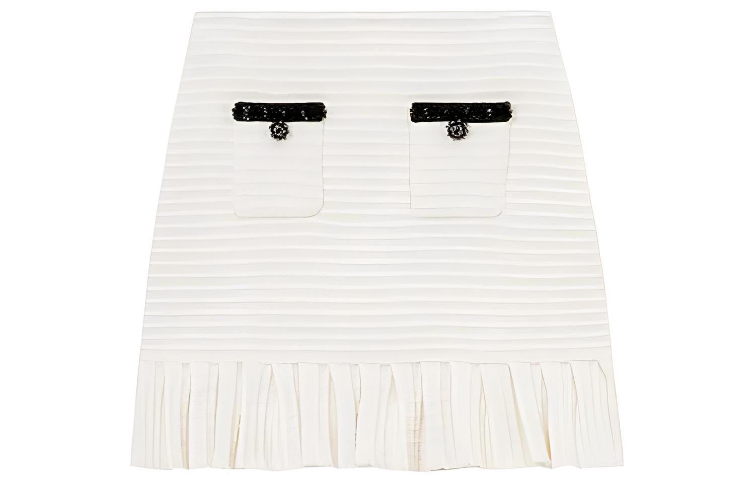 

Self-Portrait Повседневная короткая юбка Женская слоновая кость белый