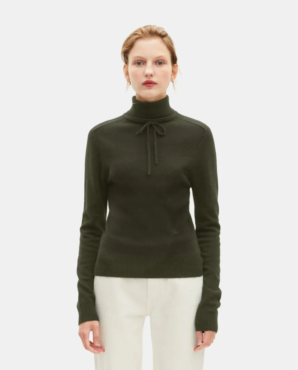 

Кашемировый свитер с высоким воротником The Kooples, хаки