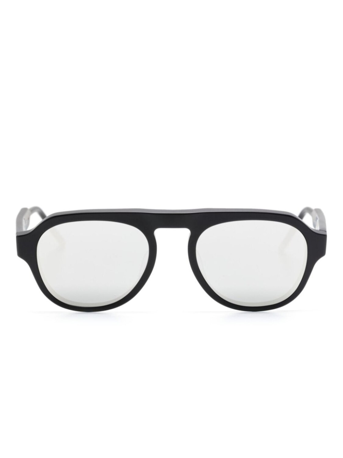 

Солнцезащитные очки Thom Browne Eyewear в овальной оправе, черный