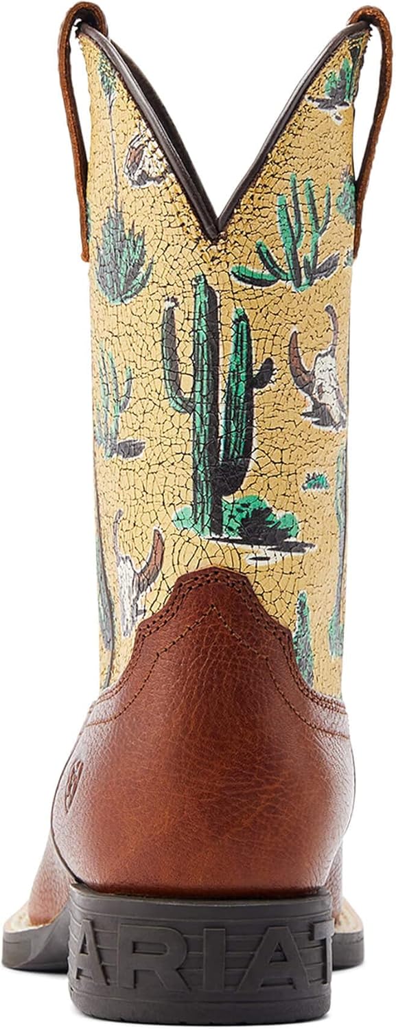 Детские сапоги ARIAT Round Up с широким квадратным носком в стиле вестерн, Spiced Cider — фото 3