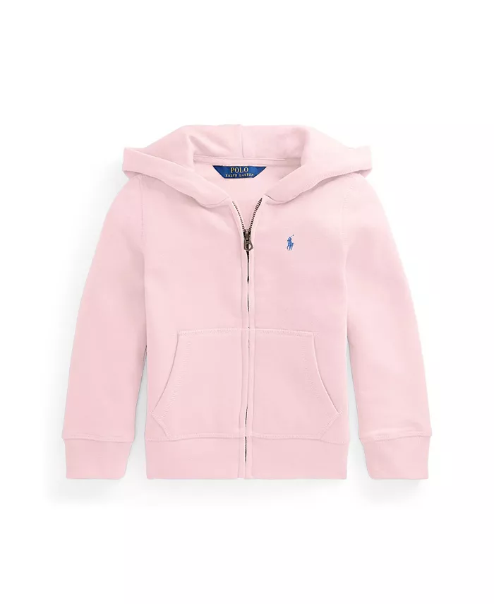 

Детская флисовая толстовка с молнией для девочек 2T-6X Polo Ralph Lauren, розовый
