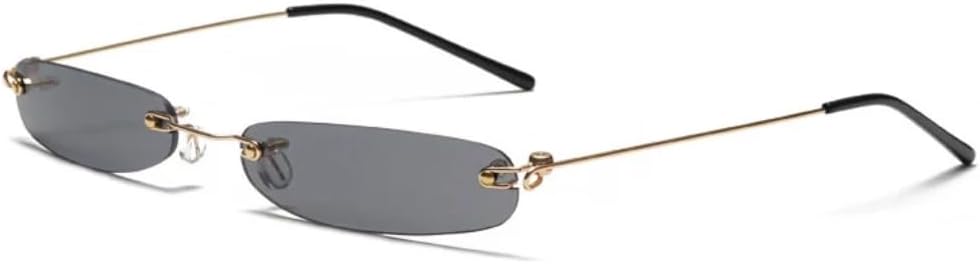 

Солнцезащитные очки с защитой от УФ-излучения UV400 | Металлические линзы в стиле «кошачий глаз» в панк-стиле | Для женщин и мужчин, для занятий спортом на открытом воздухе и вождения DSVIGF, Gold-black