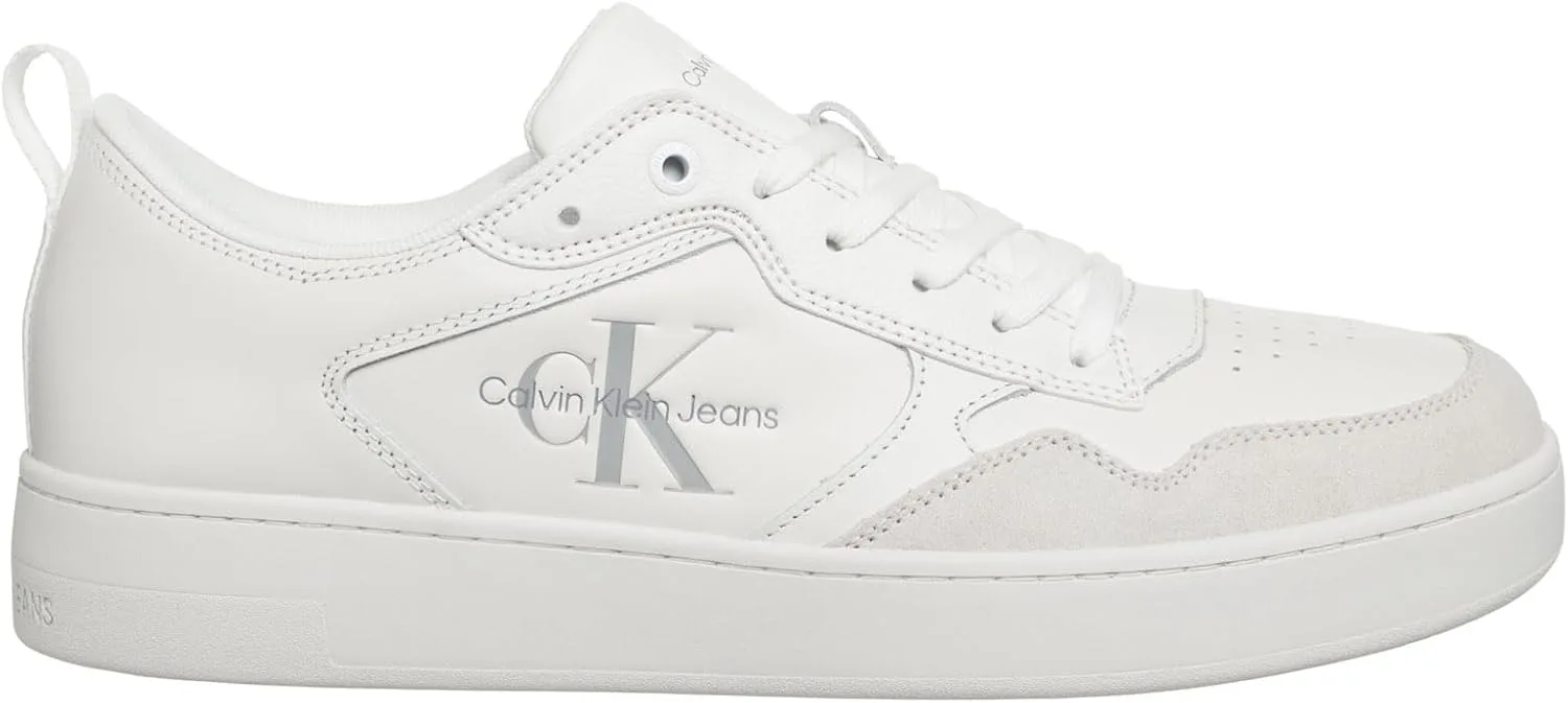 Мужские кожаные кроссовки Calvin Klein Jeans Cupsole Low, белый — фото 2