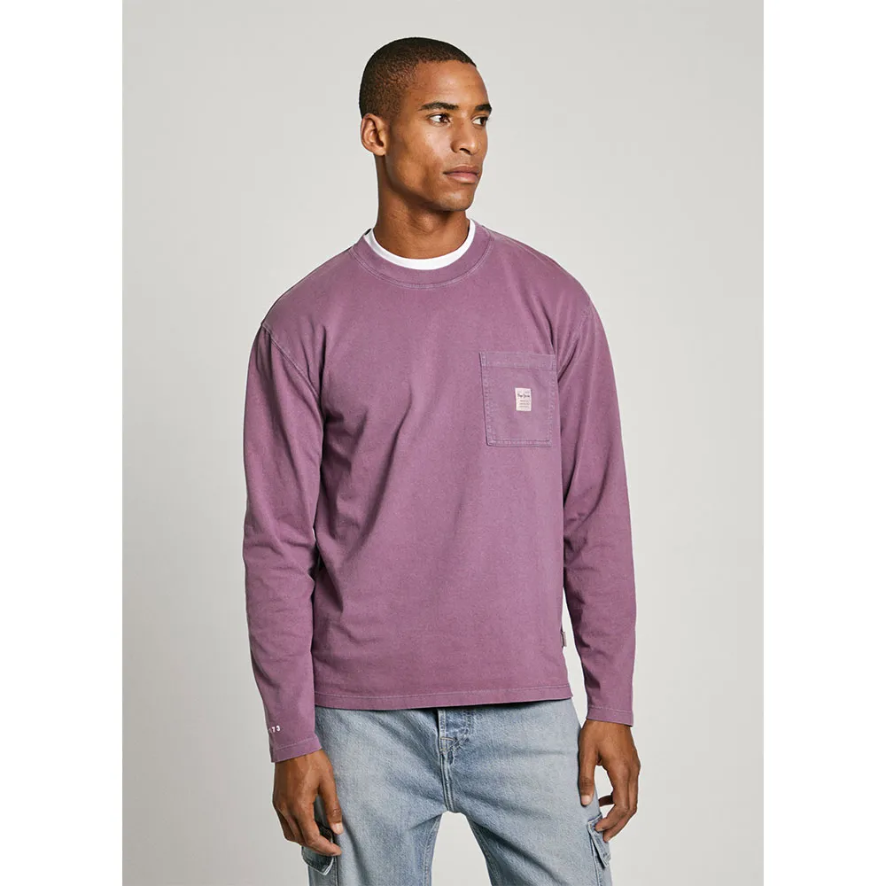 

Лонгслив Pepe Jeans Paul, фиолетовый