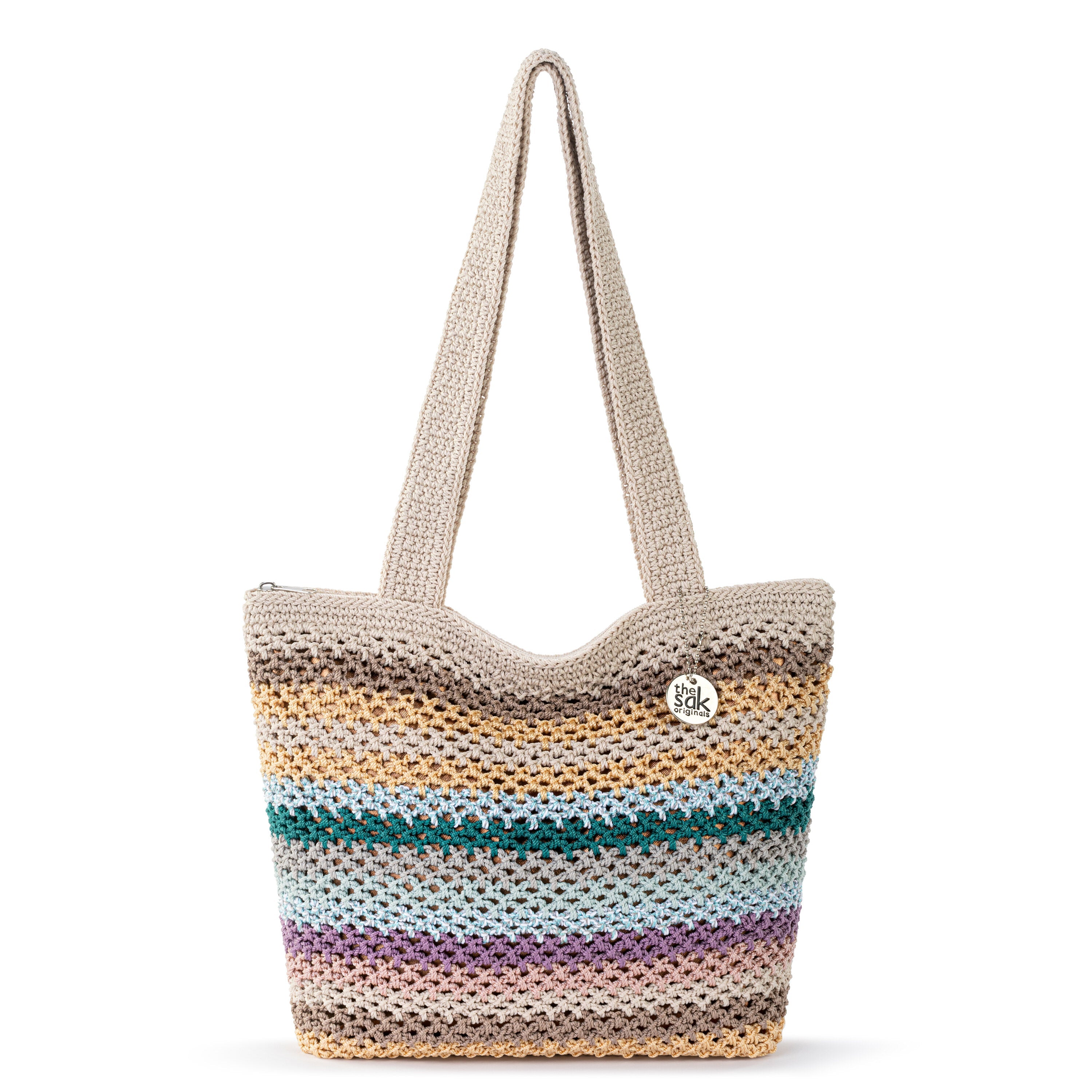 

Повседневная классическая сумка-тоут The Sak, цвет hand crochet - air stripe
