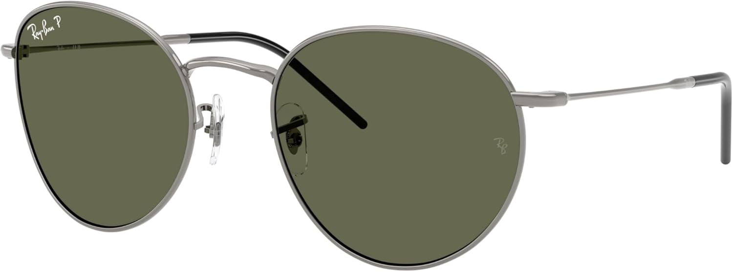 

Комплект солнцезащитных очков Ray-Ban RBR0103S: RBR 0103 S ROUND REVERSE 004/9A Round Reverse Gunmetal Polar D и универсальный противоскользящий силиконовый ремешок, Reverse Gunmetal Polar D