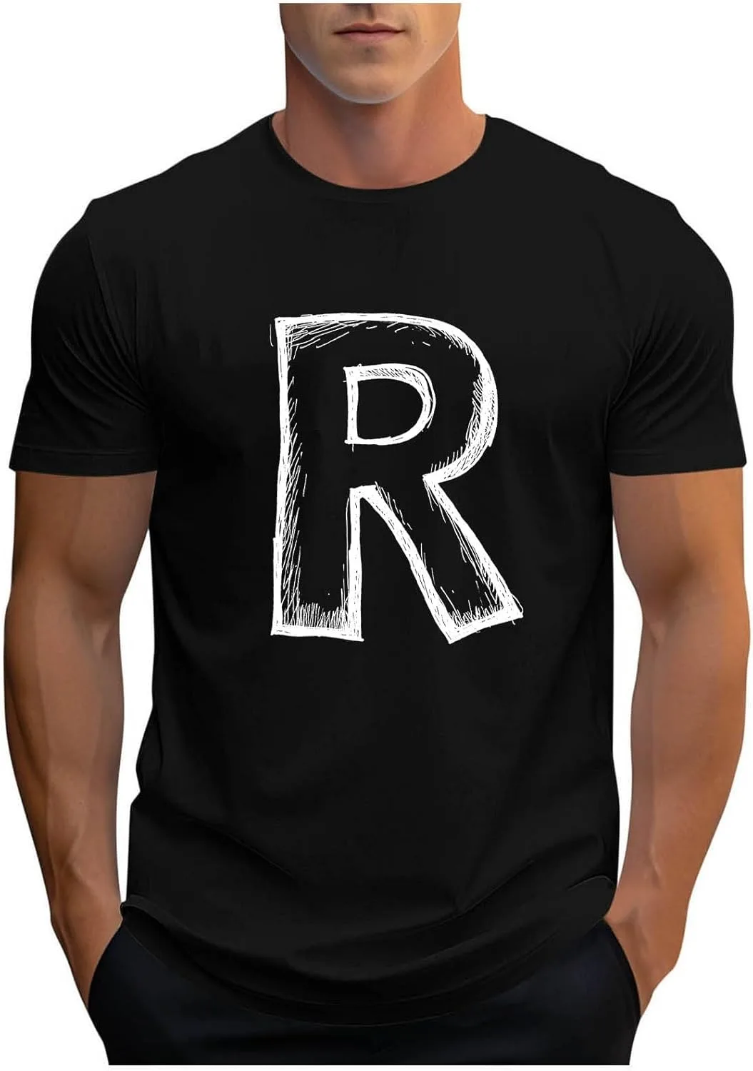 

Футболка мужская с коротким рукавом и принтом