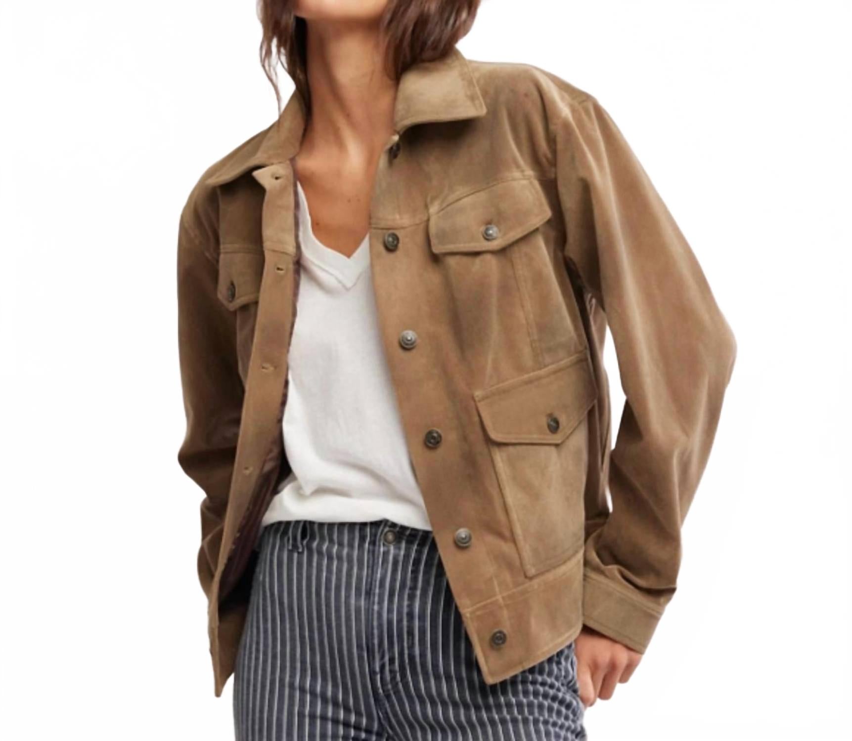 

Куртка Night Ranch Vegan цвета античной бронзы Free People, Antique Bronze