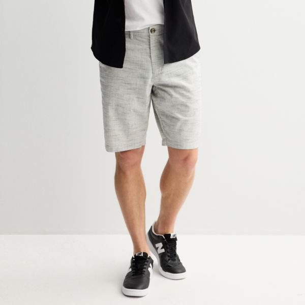 

Мужские шорты с плоской передней частью Flexwear длиной 11" Sonoma Goods For Life, цвет ivory black