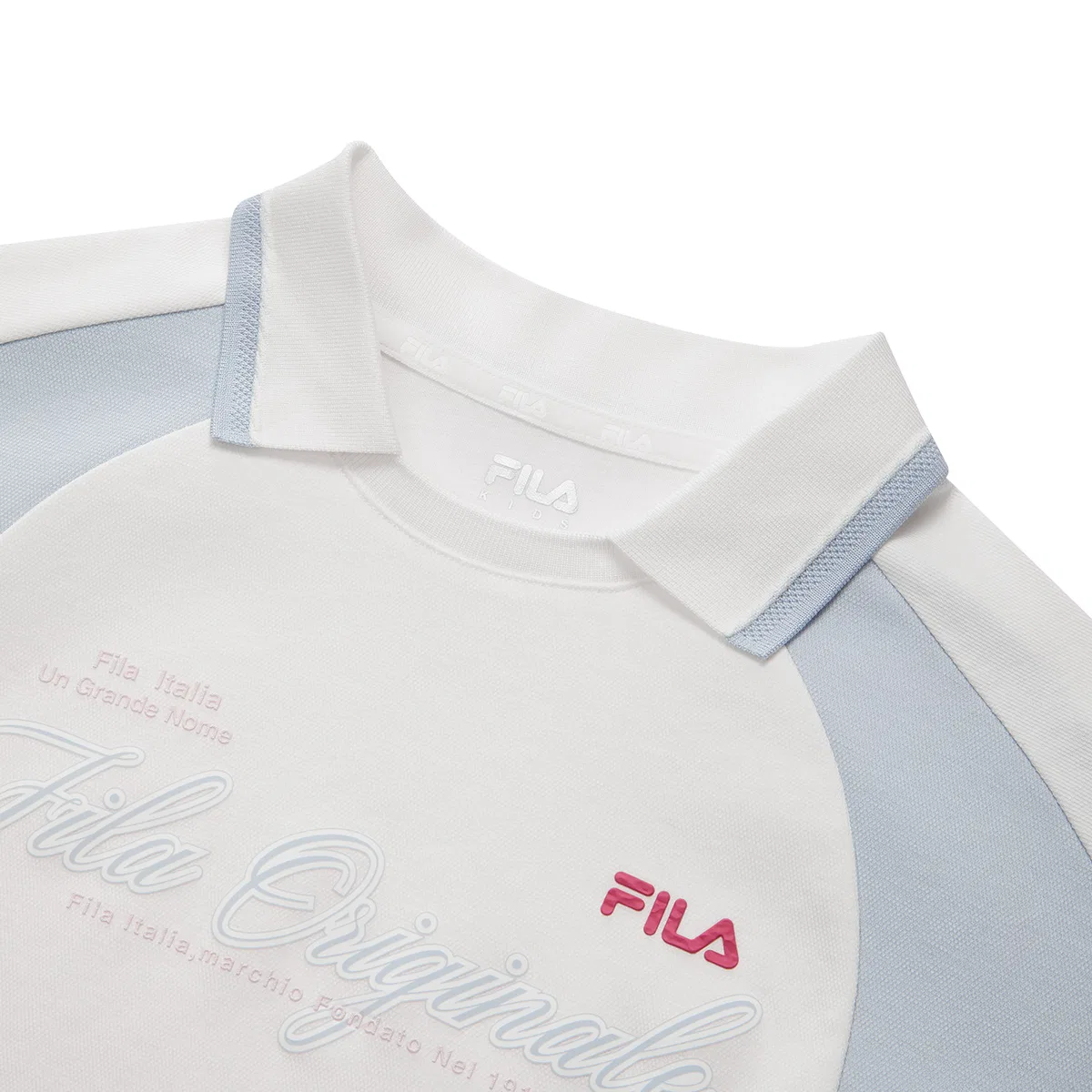 Футболка с коротким рукавом Cloud White Kids' FILA KIDS — фото 4